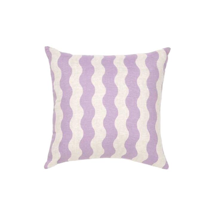 Ex Display - Ripple 45cm Square Cushion - Lavender by Interior Secrets - AfterPay Available