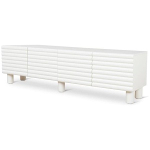 Ex Display - Vasuda 2m TV Entertainment Unit - White by Interior Secrets - AfterPay Available