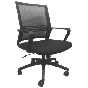 Exton Executive Computer Work Office Chair W/ Mesh Back - Black