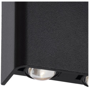 Eyvor Contemporary Wall Lamp Light Polycarbonate Black Sand