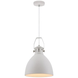 Fabrica Industrial Pendant Hanging Lamp Light Metal White
