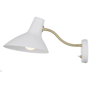Farbon Modern Wall Lamp Light Metal Brass Matt White