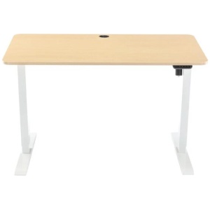 Fenge Height-Adjustable Electric Sit And Stand Office Study Comptuer Desk 120cm W/ USB Charging Port Natural