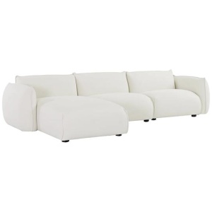 Ferrell 3 Seater Left Chaise Sofa - Beige by Interior Secrets - AfterPay Available