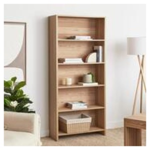 Ferrier 5 Shelf Bookshelf Neutral