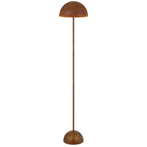 Ferum Modern Standing Floor Lamp Light Foot Switch Metal Rust Patina