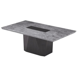Filippa Marble Luxurious Rectangular Coffee Table - Grey & Brown