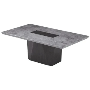 Filippa Marble Luxurious Rectangular Coffee Table - Grey & Brown