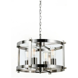 Finley Modern Pendant Hanging Lamp Light Metal Nickel