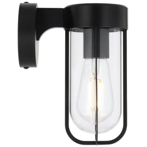 Fonseca Contemporary Wall Lamp Light Aluminium Glass Black Matte