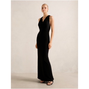 Forever New Women's Aliki Cowl Jersey Maxi Dress in Black