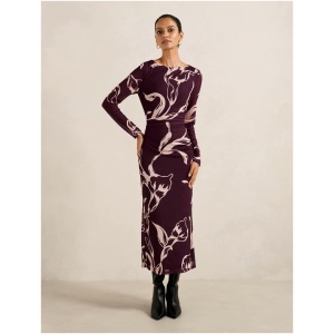 Forever New Women's Ally Petite Long-Sleeve Midi Dress in Moselle Floral