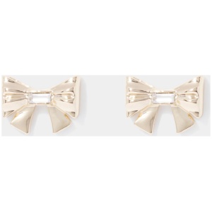 Forever New Women's Belinda Bow Earrings in Gold/Crystal