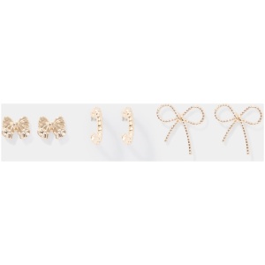 Forever New Women's Blair Bow and Hoop Multi Pack Earrings in Gold