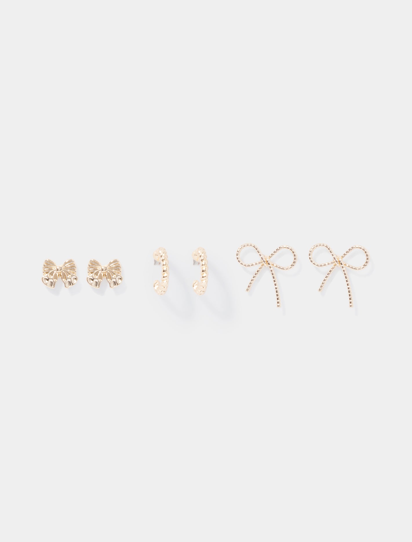 Forever New Women's Blair Bow and Hoop Multi Pack Earrings in Gold