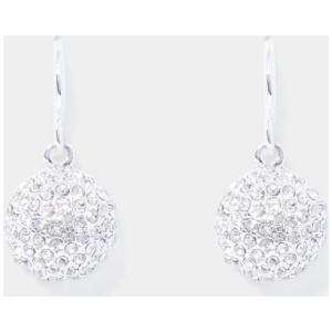 Forever New Women's Clara Crystal Ball Earring in Silver/Crystal