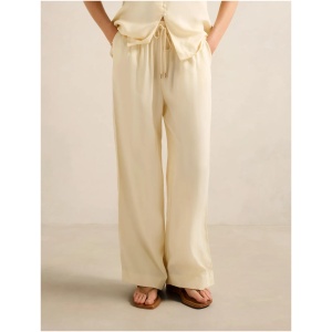 Forever New Women's Emma Cupro Wide Leg Pants in Vanilla Co-Ord