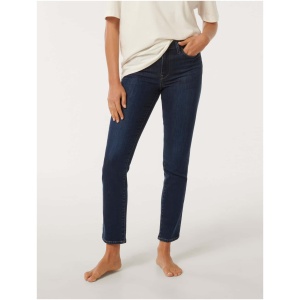 Forever New Women's Fran Straight-Leg Cropped Jeans in Mid Wash