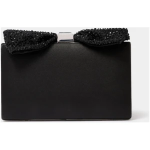 Forever New Women's Heidi Bow Clasp Hardcase Clutch Bag in Black