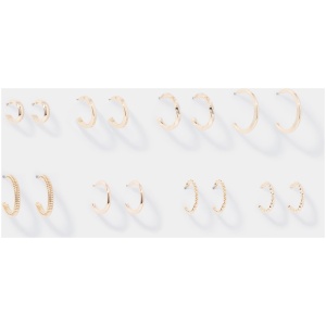 Forever New Women's Hillary Hoop Multipack Earrings in Gold