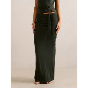 Forever New Women's Jazelle Jersey Maxi Skirt in Thyme Green Co-Ord