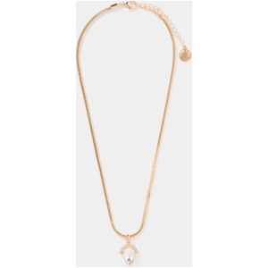 Forever New Women's Leila Dainty Stone Necklace in Gold/Crystal