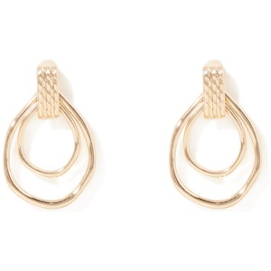 Forever New Women's Ollie Organic Loop Earrings in Gold