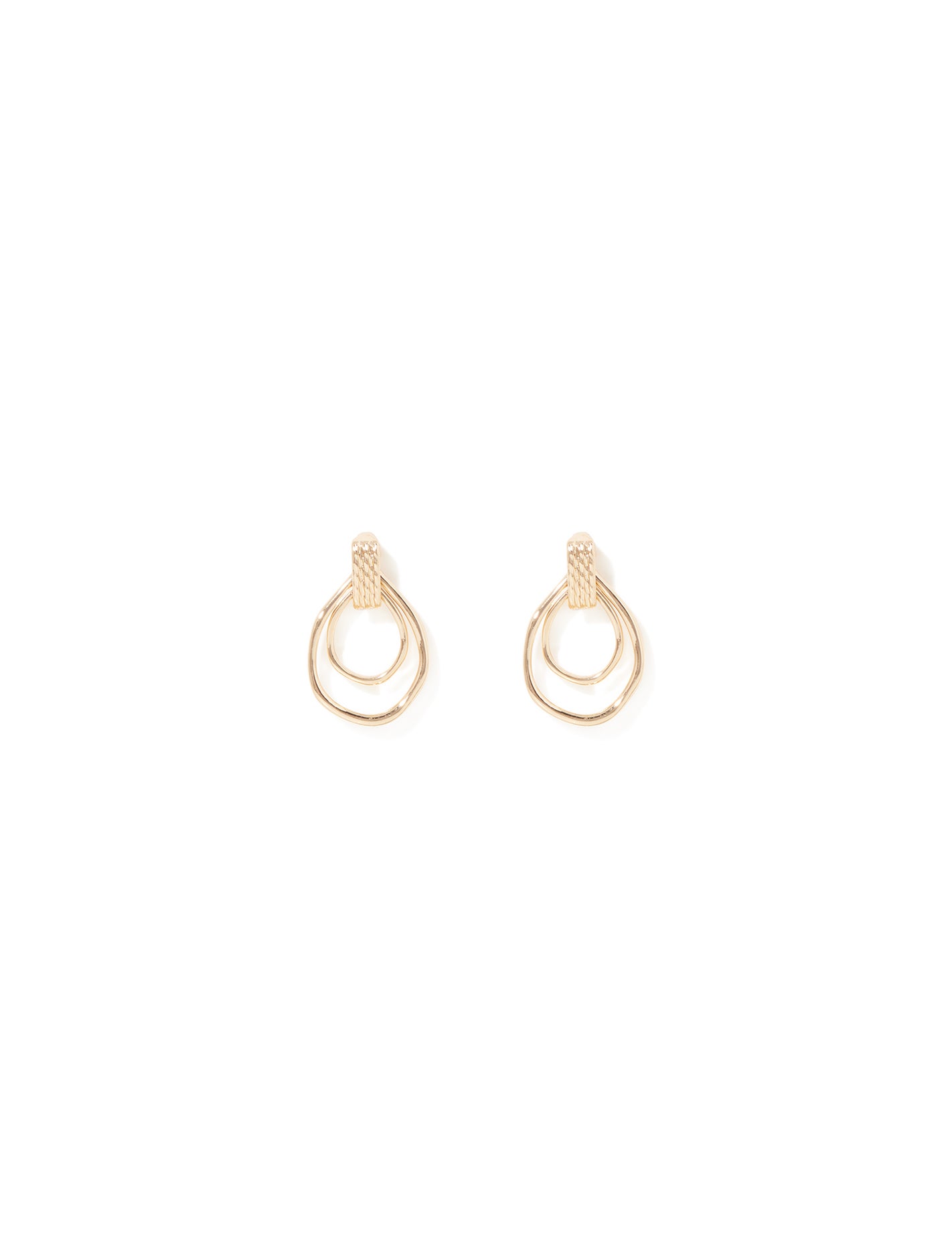 Forever New Women's Ollie Organic Loop Earrings in Gold