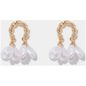 Forever New Women's Parker Pearl & Metal hoop Earrings in Gold/Pearl