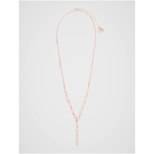 Forever New Women's Polly Pave Drop Necklace in Rose Gold/Crystal