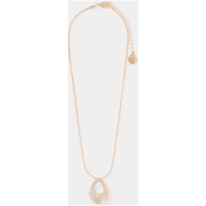 Forever New Women's Shiloh Angle Stone Necklace in Gold/Crystal