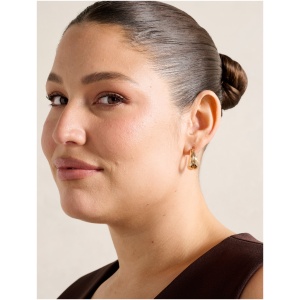 Forever New Women's Signature Amora Organic Small Hoop Earrings in Gold