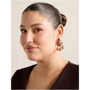 Forever New Women's Signature Leia Stone Drop Earrings in Amber/Gold