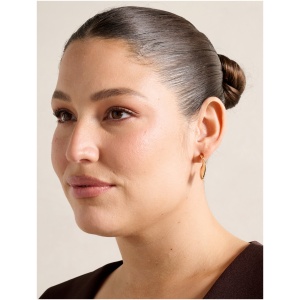 Forever New Women's Signature Vanessa Organic Large Hoop Earrings in Gold