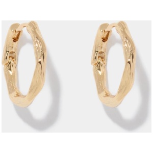 Forever New Women's Tanya Small Texture Hoop Earrings in Gold Plated