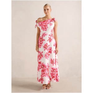 Forever New Women's Vinetta Asym Bow Midi Dress in Zila Floral