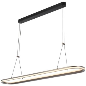 Fulcrum Contemporary Pendant Hanging Lamp Light Aluminium Pvc Acrylic Pearl Grey Satin