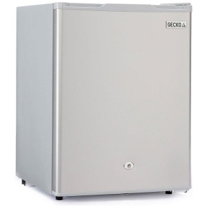 GECKO 70L Portable Bar Fridge and Freezer 12V/24V for Camping, Caravans, Silver