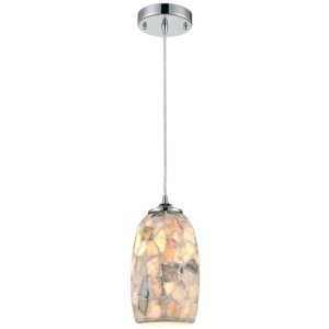 GLAZE Pendant Lamp Light Interior ES Light Stone Mosaic Glass Ellipse OD136mm