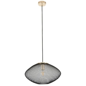 GOLPE Pendant Lamp Light Interior ES 60W Black Large Stainless Steel OD600mm
