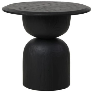 Gabriel Round Side Table - Full Black by Interior Secrets - AfterPay Available