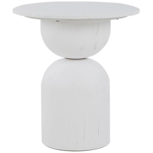 Gabriel Round Side Table - Full White by Interior Secrets - AfterPay Available