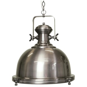Gandara Classic Pendant Light Lamp industrial Bell Shape Chain Cord 120cm - Antique Silver