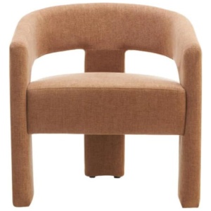 Garland Chenille Fabric Lounge Accent Occasional Relaxing ArmChair Coral