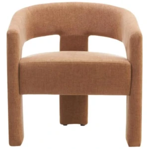 Garland Chenille Fabric Lounge Accent Occasional Relaxing ArmChair Coral