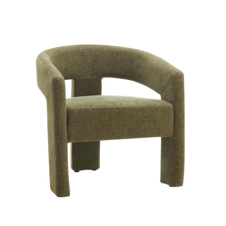 Garland Chenille Fabric Lounge Accent Occasional Relaxing ArmChair Olive