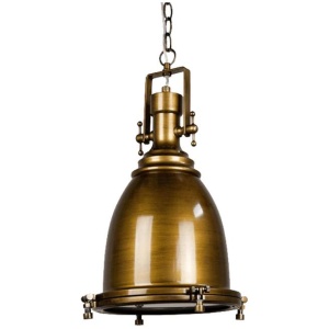 Gelo Classic Vintage Industrial Pendant Light Lamp Chain Cord - Antique Brass