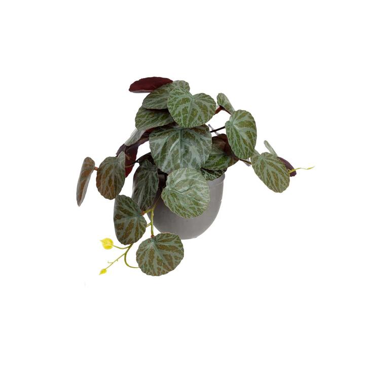 Gerainium Bush Artificial Faux Plant Decorative 17cm In Pot