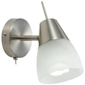 Gibson Modern Wall Lamp Light Metal Frost Nickel
