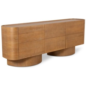 Gidon 2.2m Buffet Unit - Dusty Oak by Interior Secrets - AfterPay Available